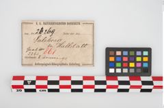 Etikett zu Bronzedrahtarmring (NHMW-PRAE-026269)